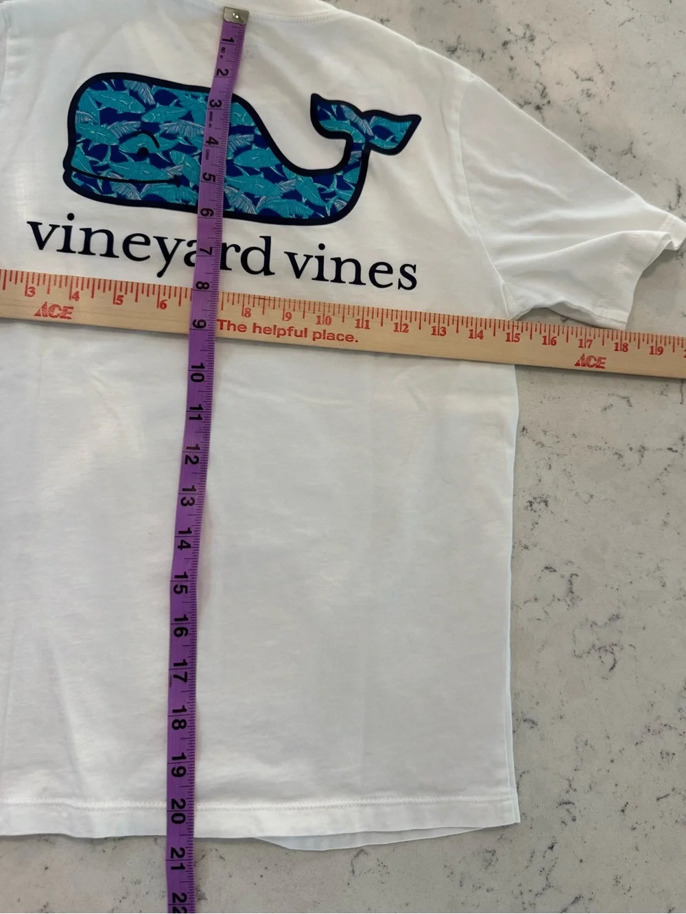 Vineyard Vines short sleeve Tee shirt youth Size S 8/10 White Whale Cotton